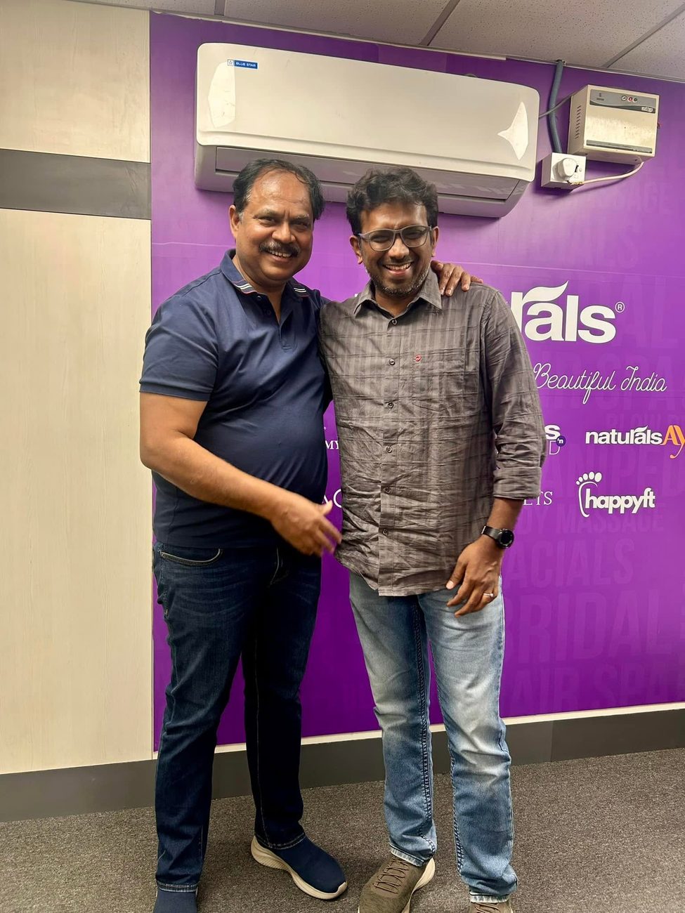 At Naturals, with mentor C K Kumaravel