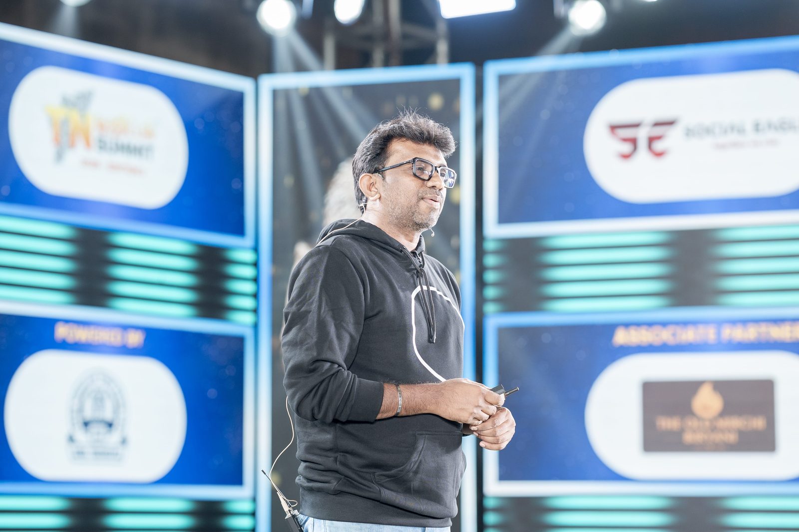 On the Tamil Nadu Digital Summit stage