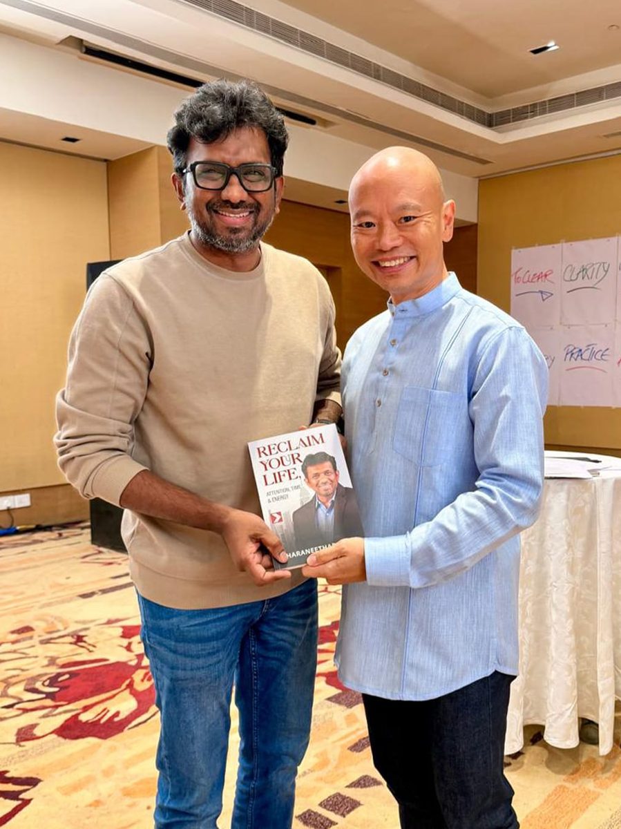 Dharaneetharan with leaders and changemakers